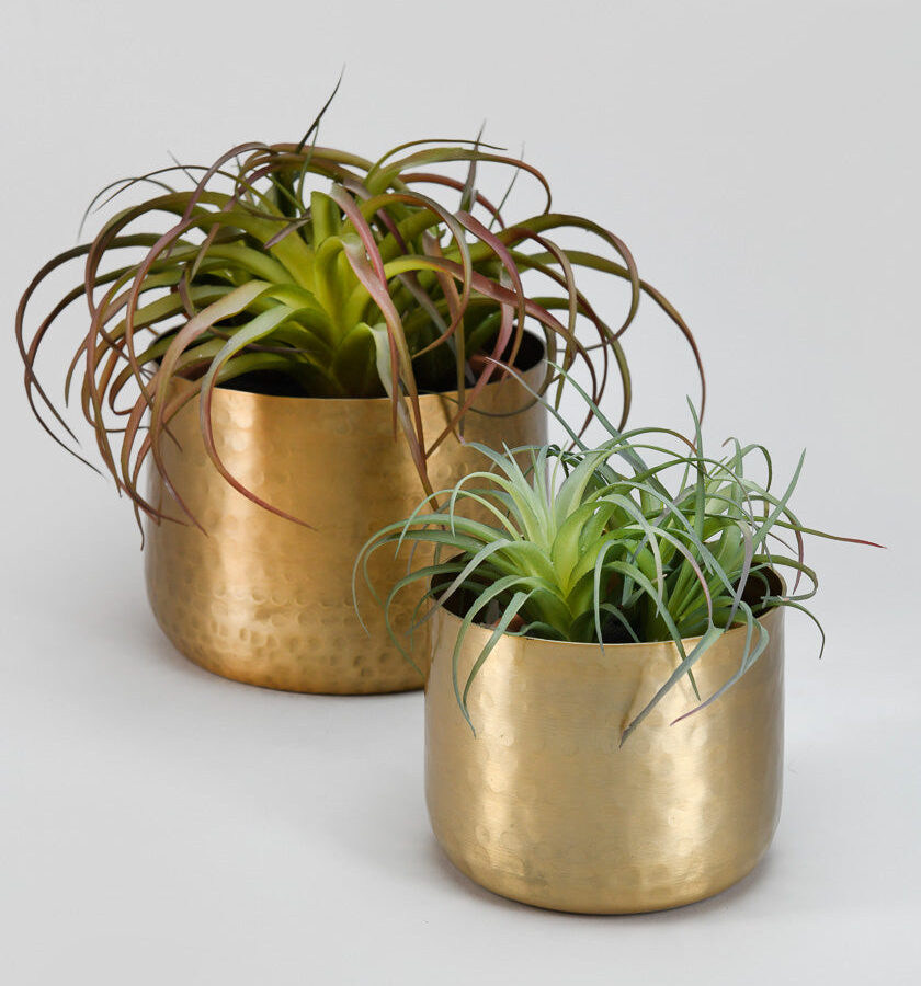 Brass-Look Aluminum Pot