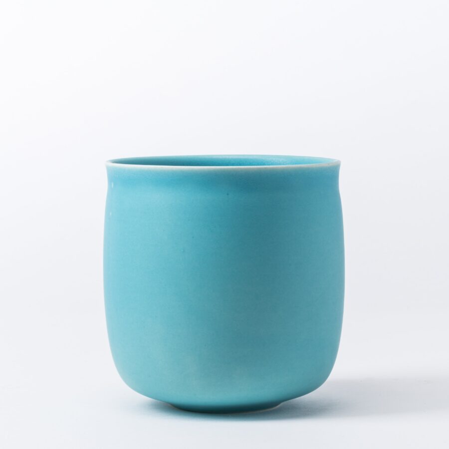 Azure Blue Soft Curve Vase