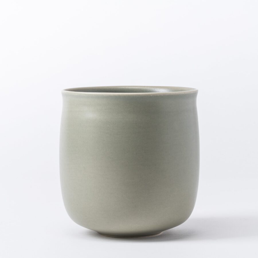 Olive Green Soft Curve Vase