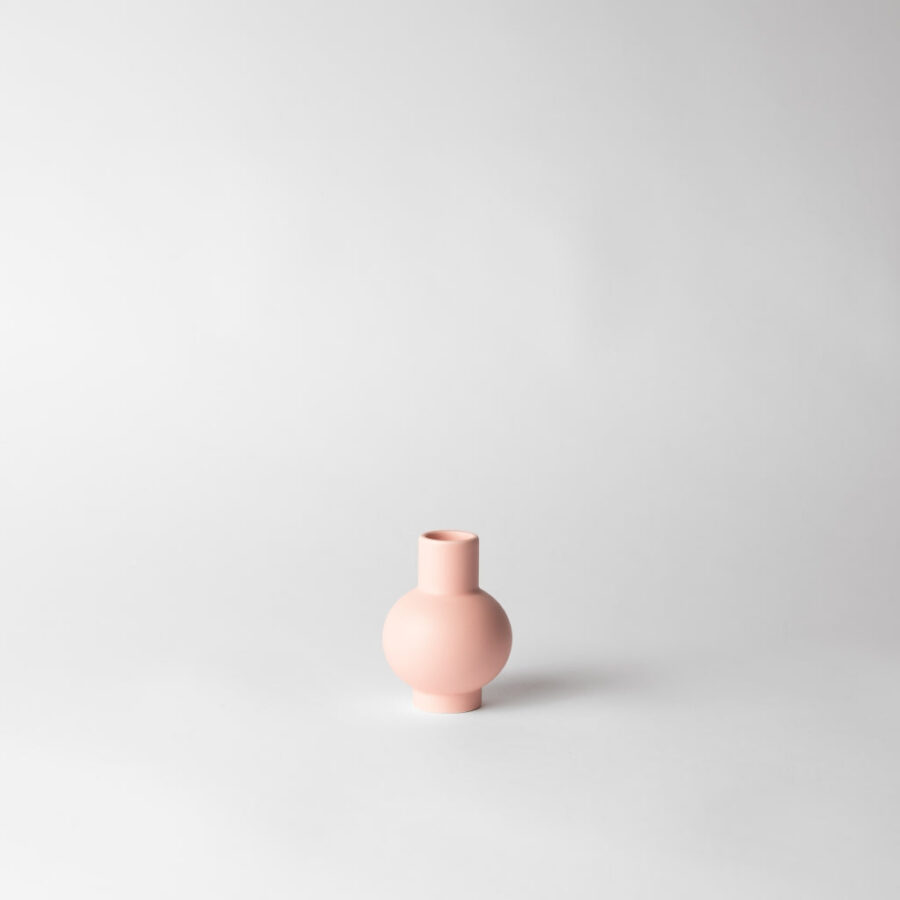 Coral Blush Mini Globe Bud Vase