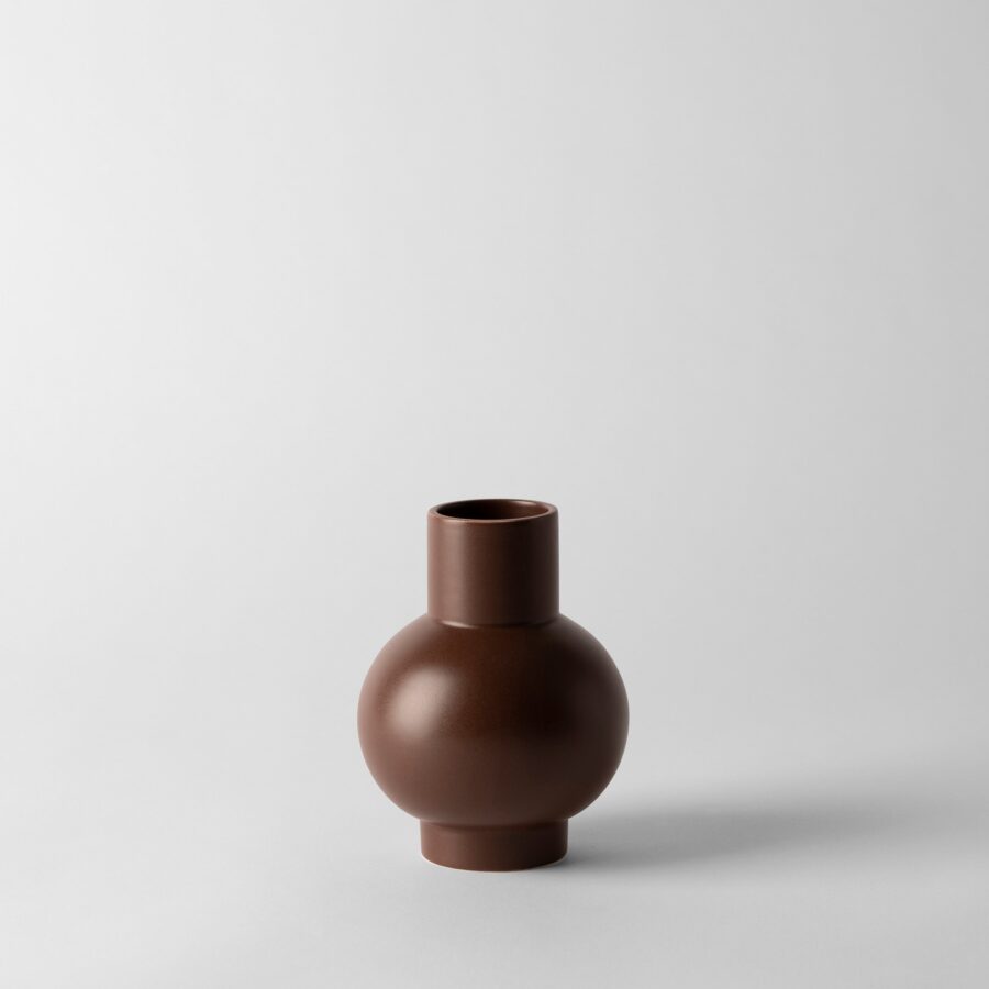 Chocolate Small Globe Bottle Vase