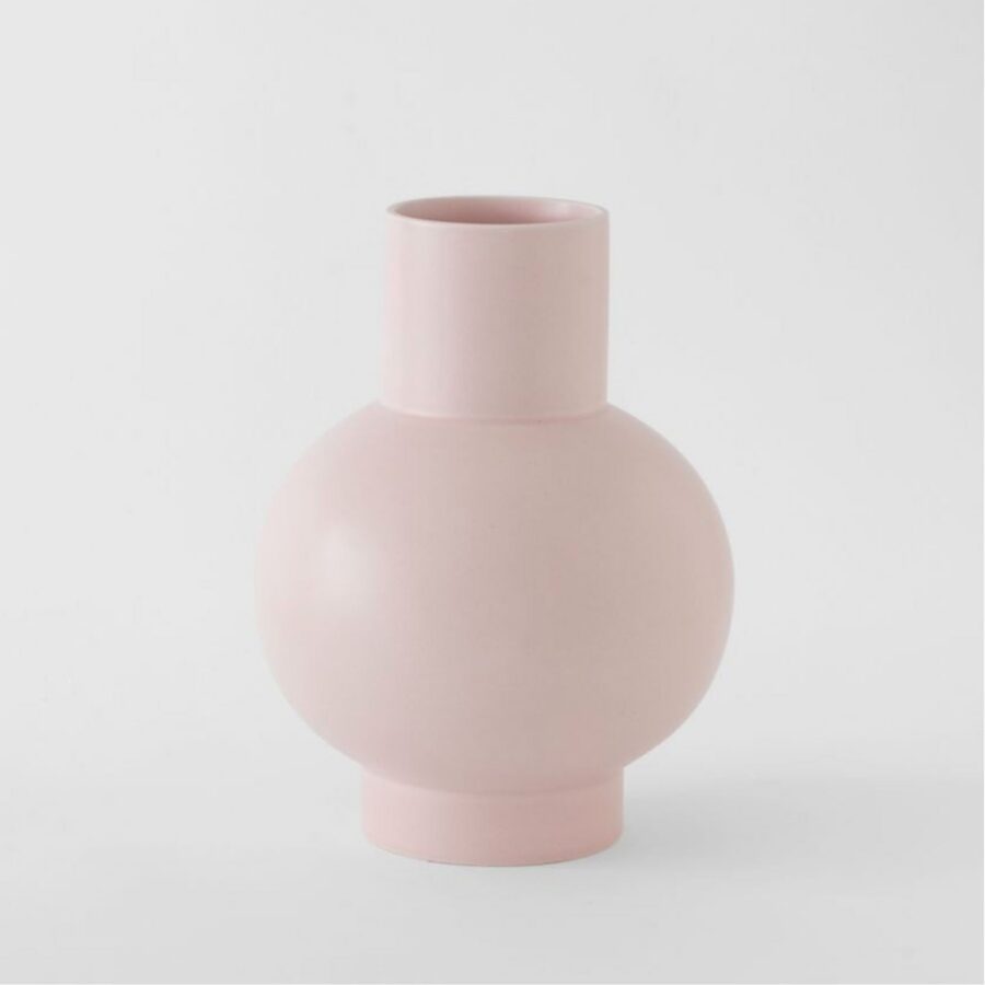 XL Coral Blush Globe Statement Vase