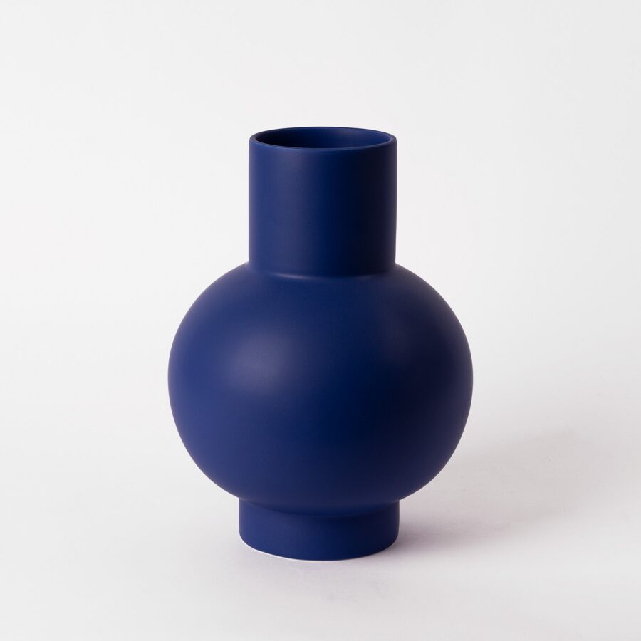 XL Horizon Blue Globe Statement Vase