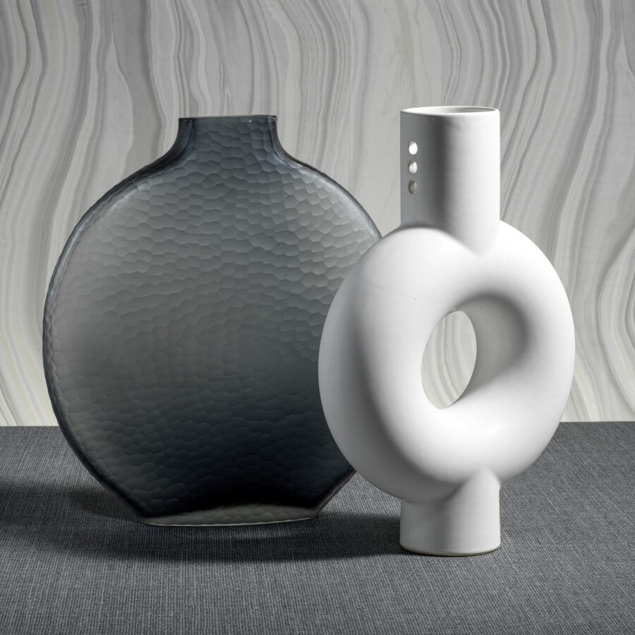 White Stoneware Vase