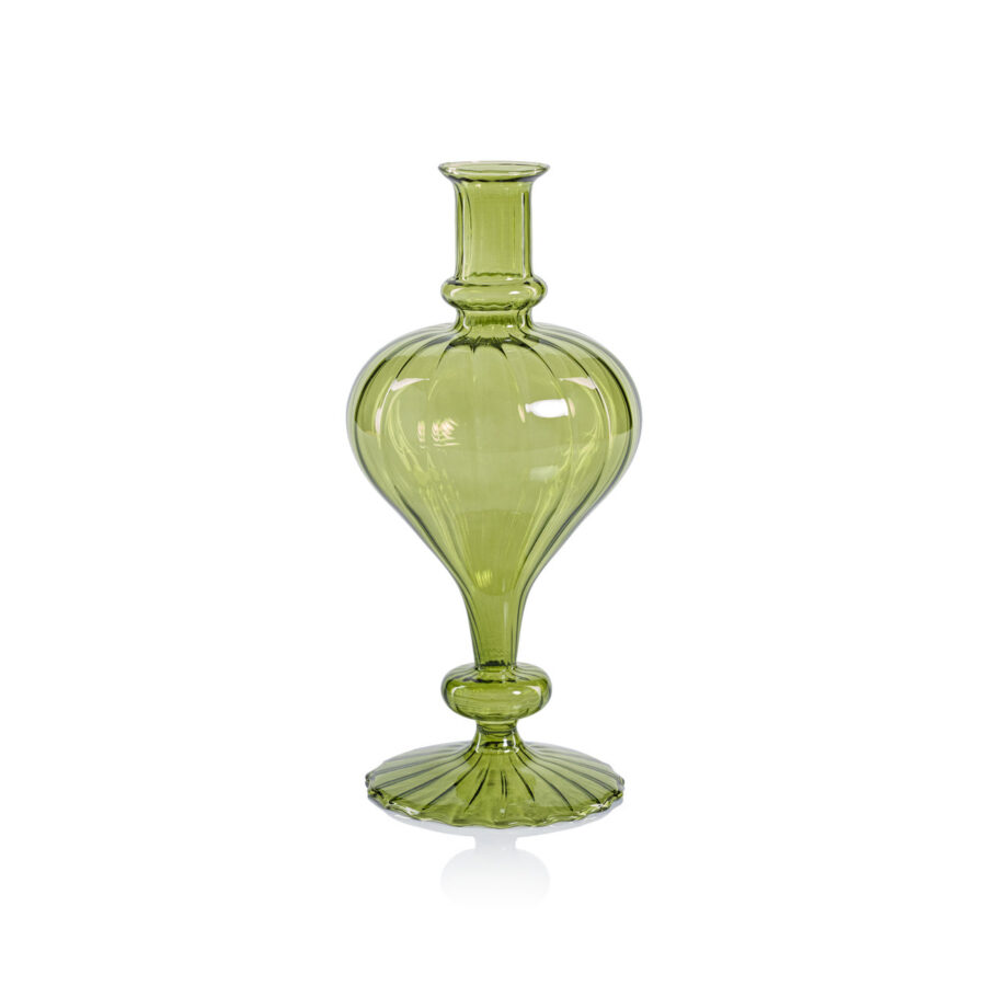 Green Spiral Vase