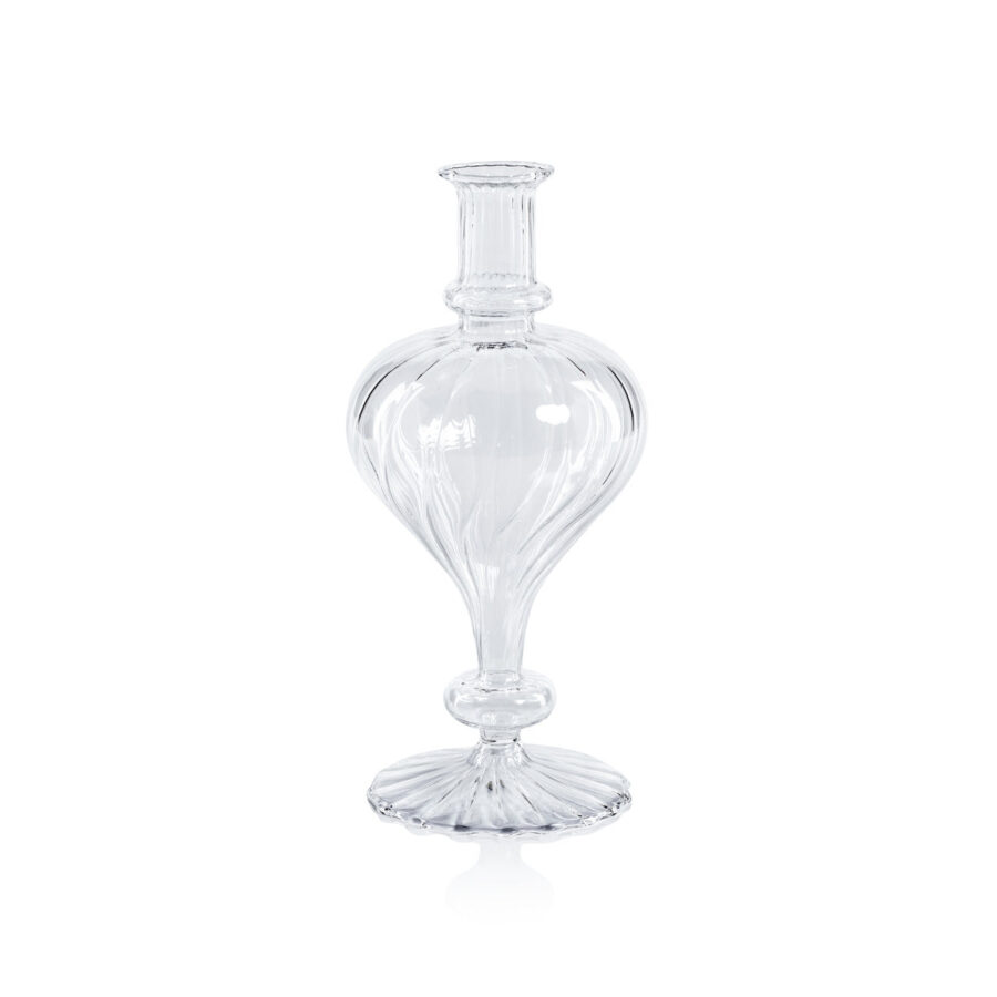 Clear Spiral Vase