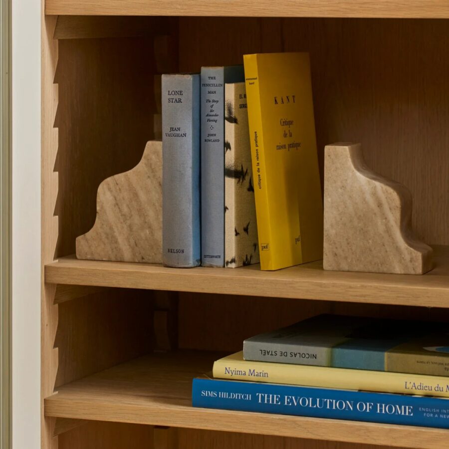 Malborough Curved Marble Bookends