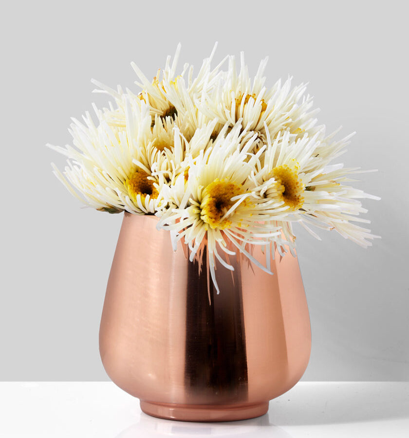 3in Tall Copper Plated Mini Egg Pot Set of 4